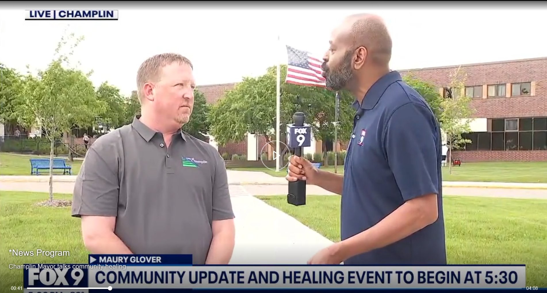Champlin Mayor talks community healing